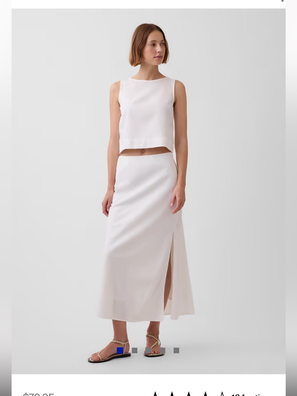 Gap Linen-Blend Crop Shell Tank Top - Picture 5 of 6